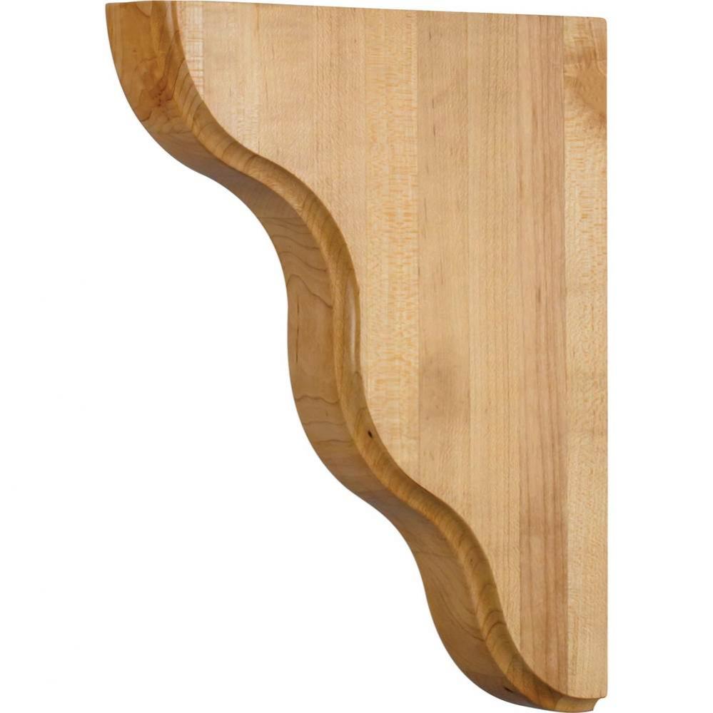 1-3/4'' W x 8-1/2'' D x 11'' H Alder Smooth Contour Corbel