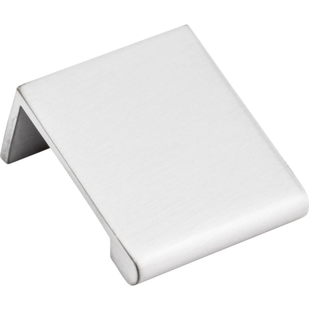 1-1/4'' Overall Length Brushed Chrome Edgefield Cabinet Tab Pull