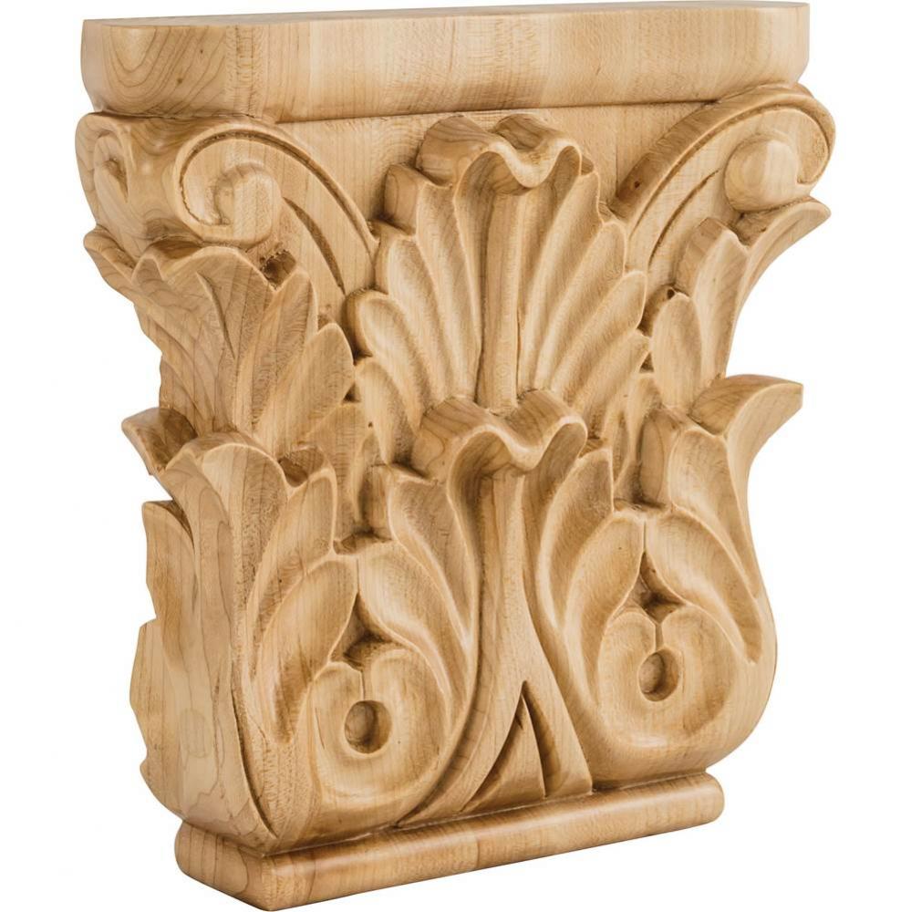 8'' W x 1-3/4'' D x 8'' H Cherry Acanthus Capital