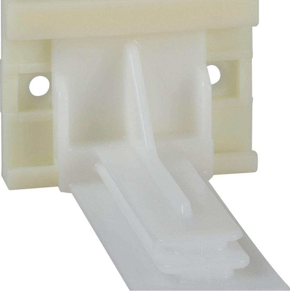 Adjustable Plastic Rear Bracket for USE-Series Undermount Drawer Slides with 8 mm Dowels