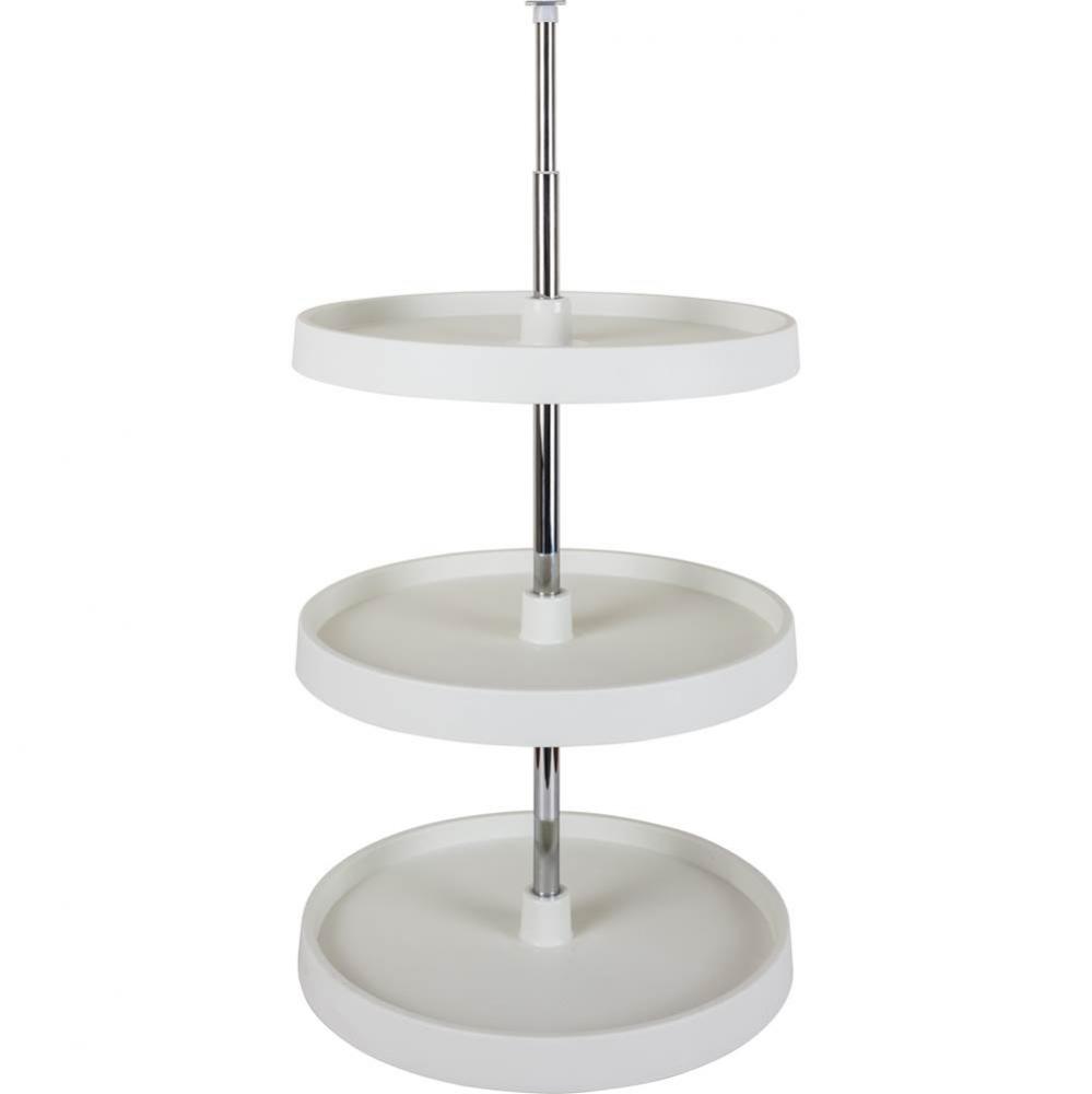 18'' Round Three-Shelf Plastic Lazy Susan Set