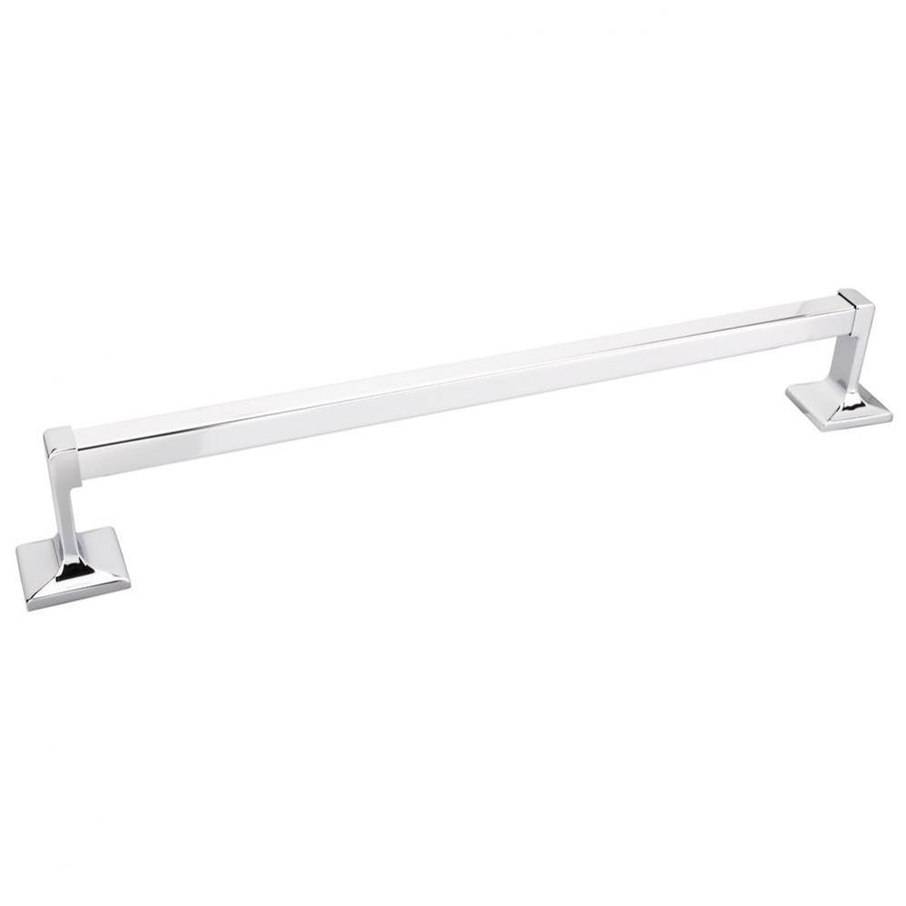 Bridgeport Polished Chrome 18'' Single Towel Bar - Retail Packaged