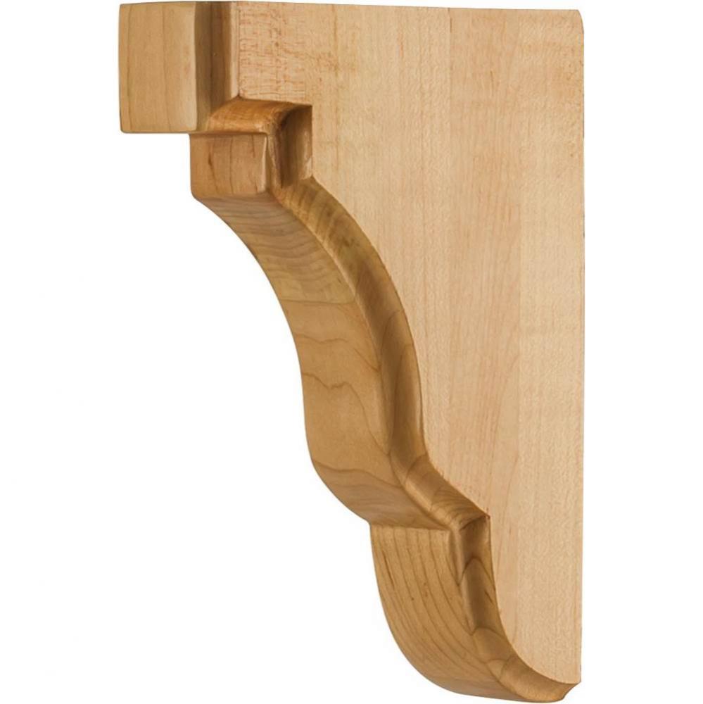 1-3/4'' W x 5'' D x 7'' H Cherry Square Edge Corbel