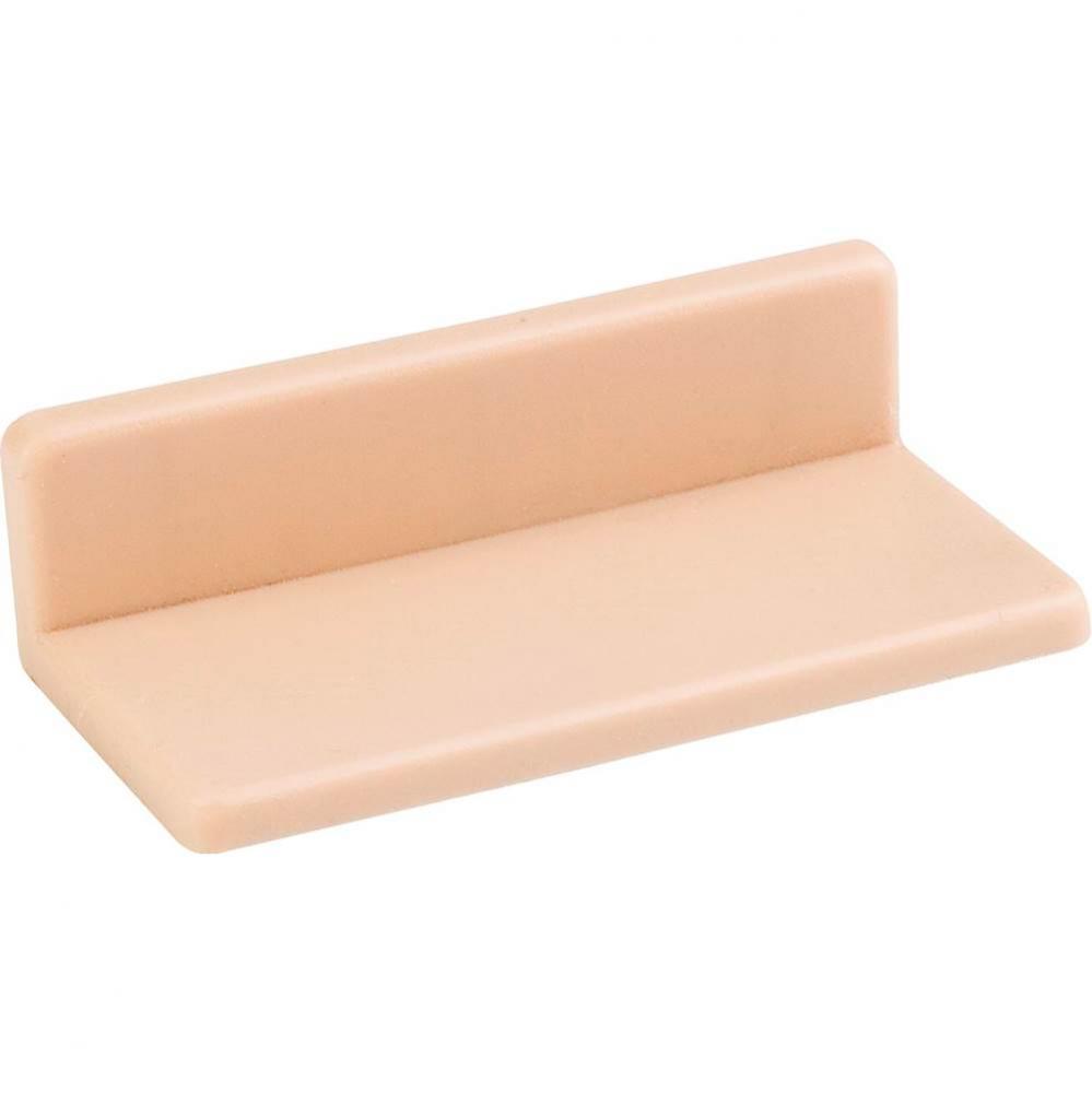 2-1/8'' x 1'' x 1/2'' Beige Plastic Cover For Drawer Bracket (945300