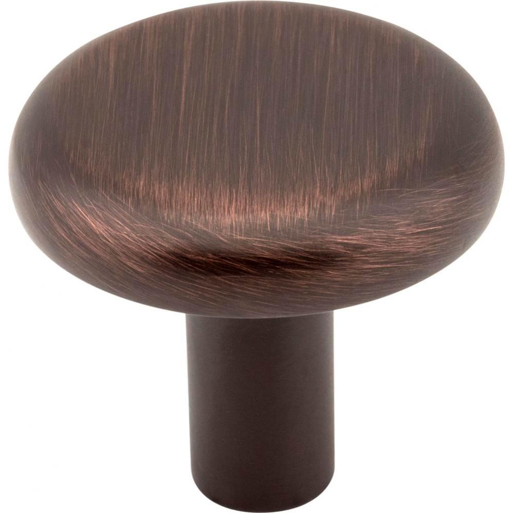 1-1/4'' Diameter Brushed Oil Rubbed Bronze Round Seaver Cabinet Knob