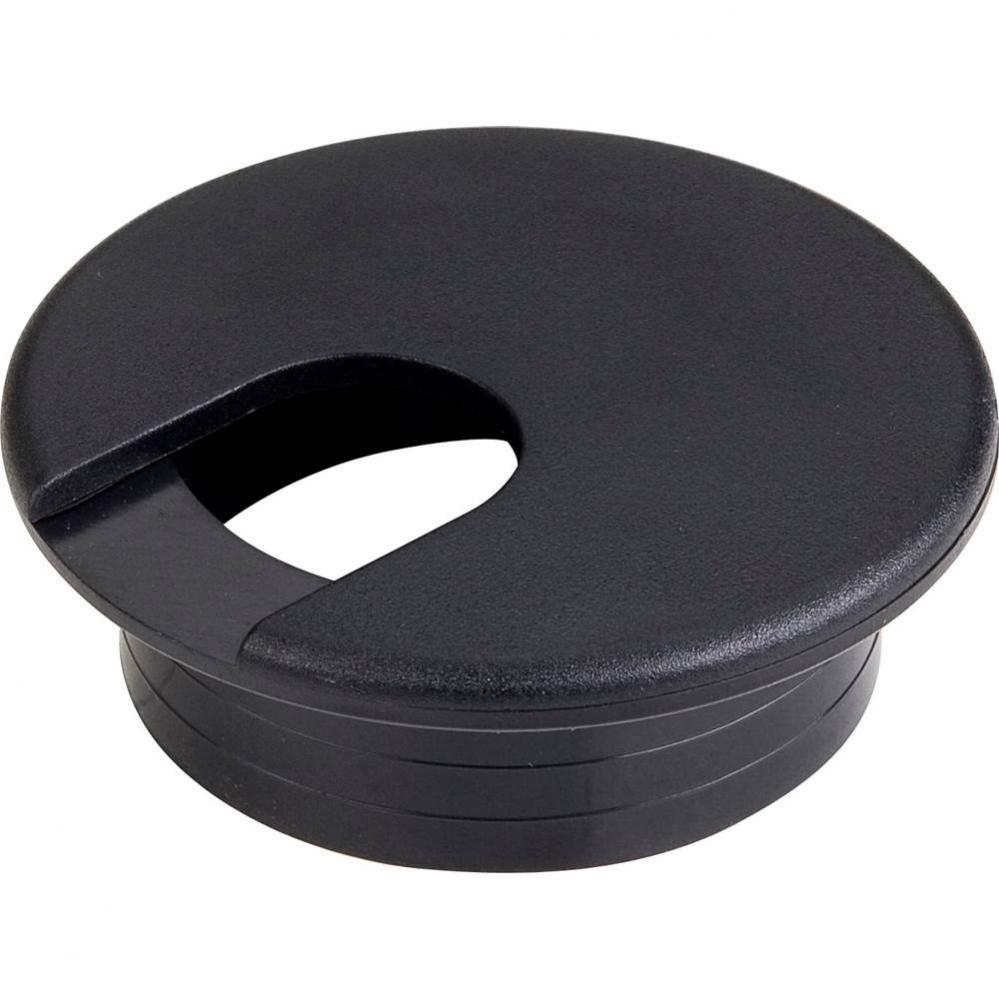 2 Piece Black Plastic Wire Grommet for 2'' Diameter Hole