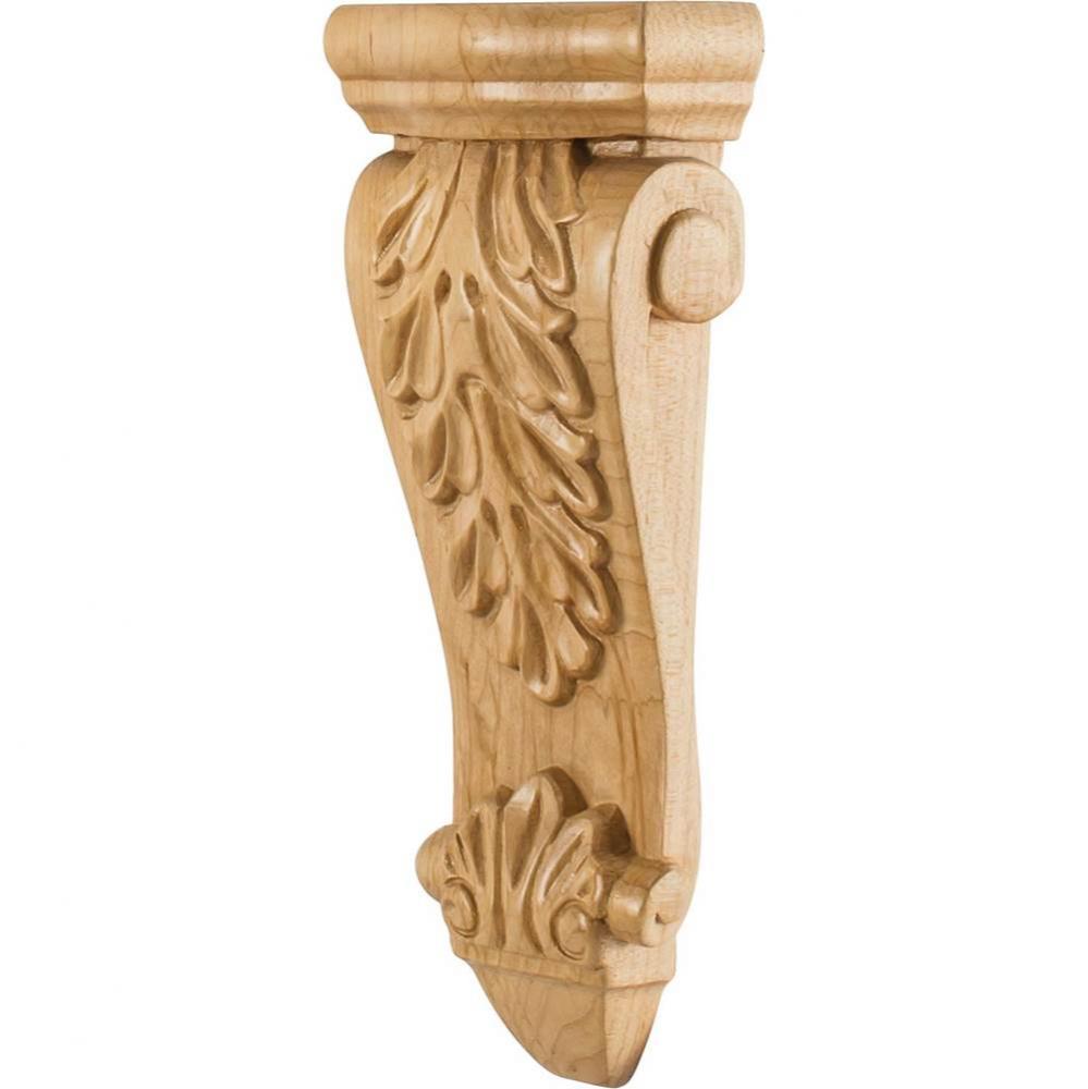 4-1/2'' W x 1-7/8'' D x 10'' H Oak Low-profile Acanthus Corbel