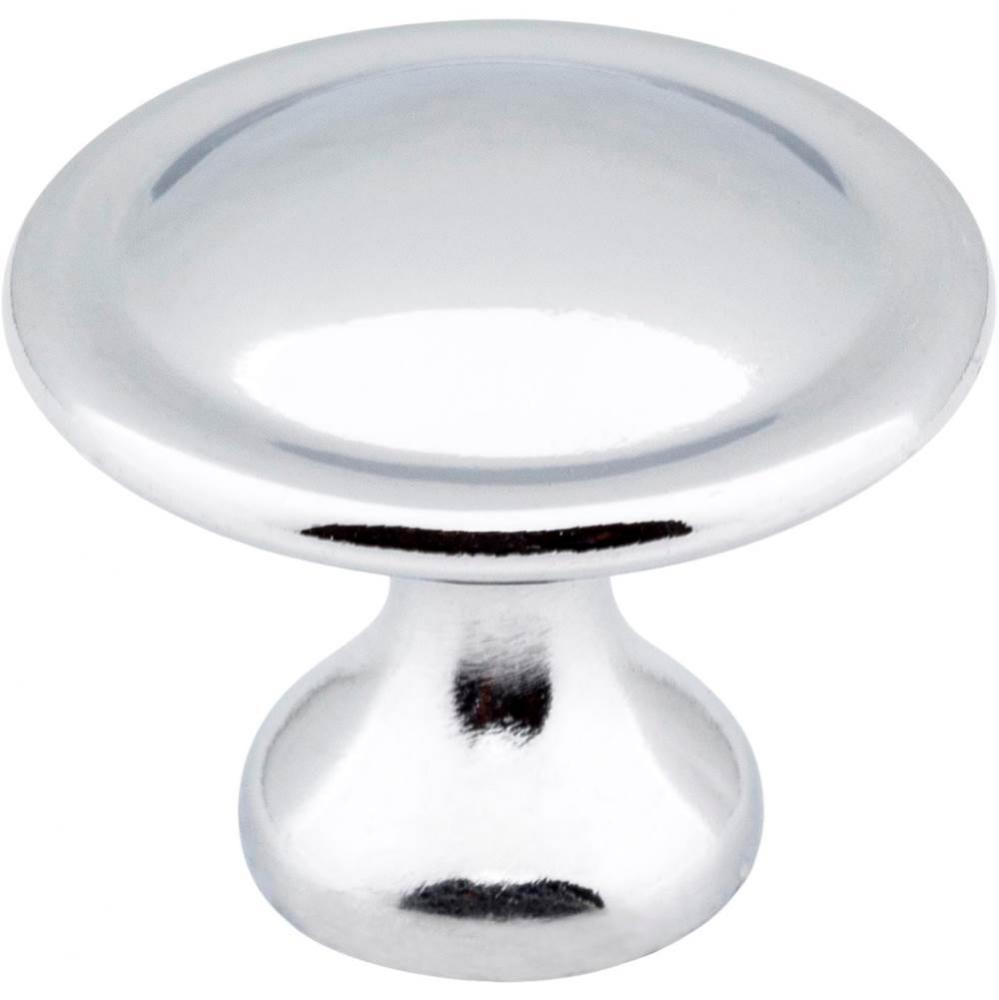 1-1/8'' Diameter Polished Chrome Button Watervale Cabinet Mushroom Knob