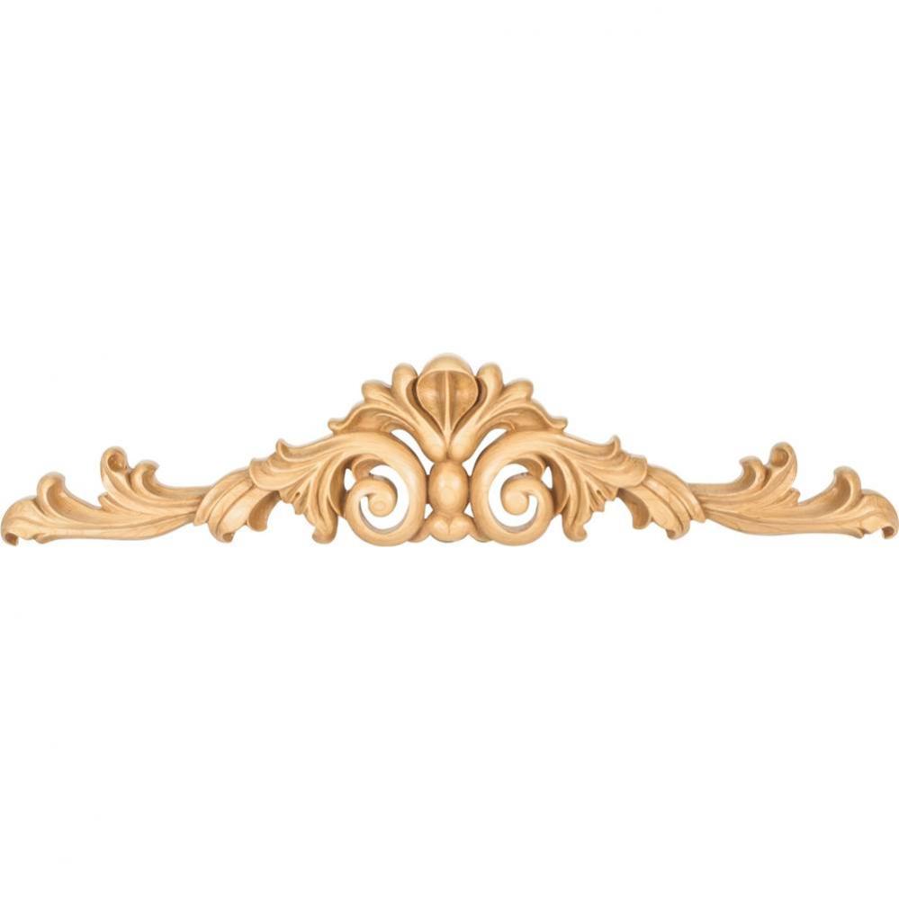 36'' W x 1-1/4'' D x 7-1/2'' H Rubberwood Acanthus Onlay