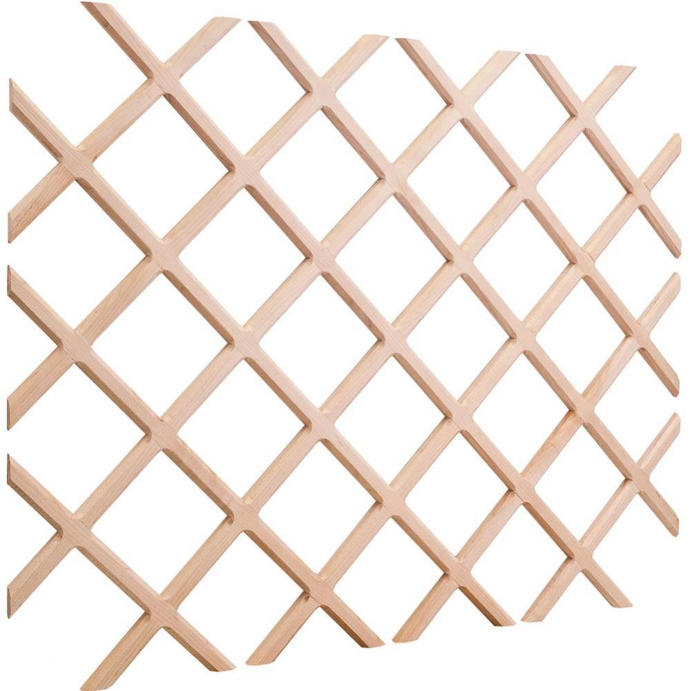 30'' H x 24'' W Maple Wine Bottle Lattice