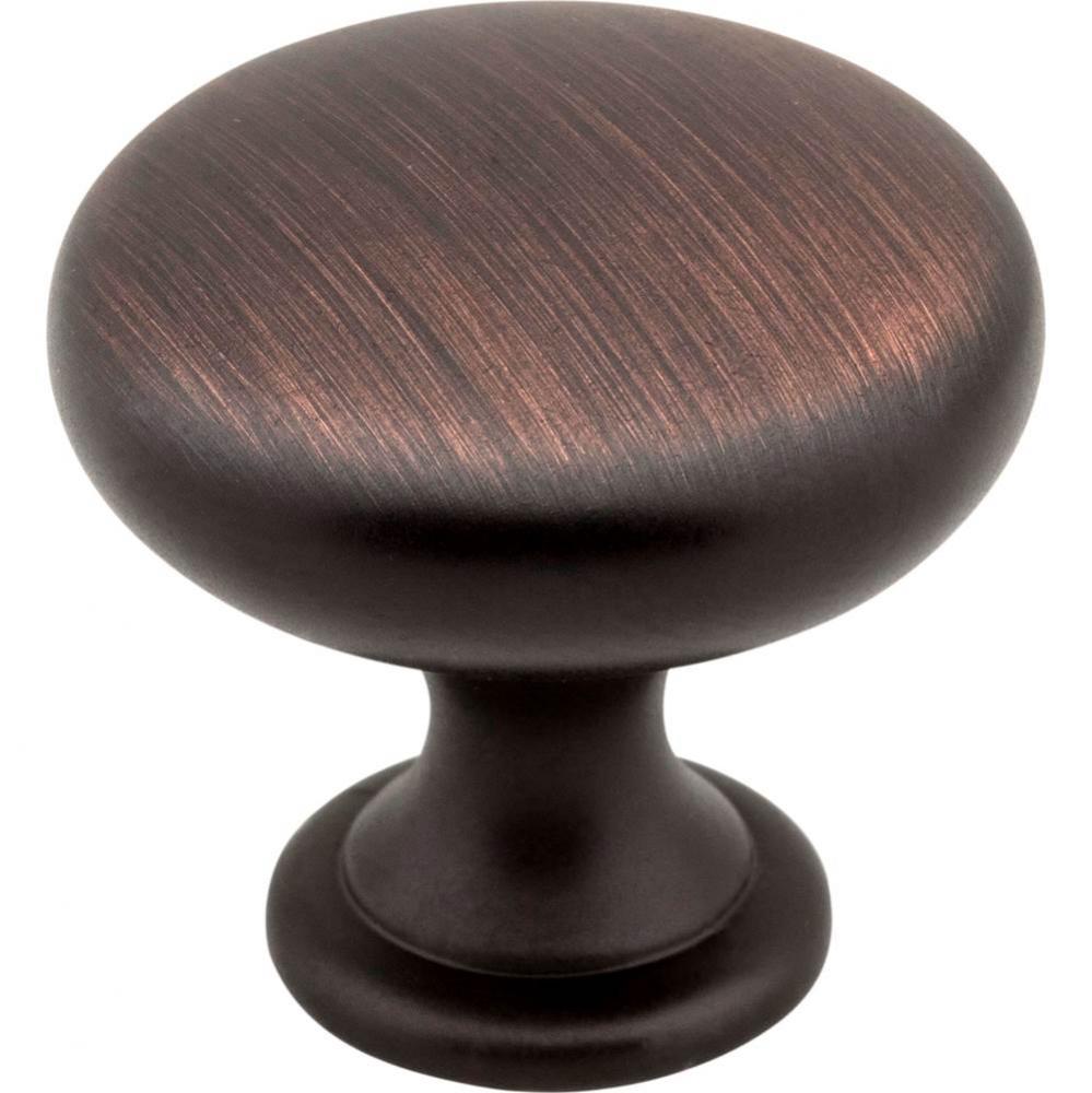 1-3/16'' Diameter Brushed Oil Rubbed Bronze Madison Cabinet Mushroom Knob