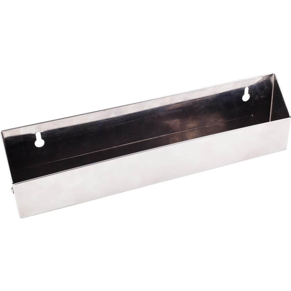 11'' Slim Depth Stainless Steel Tip-Out Tray for Sink Front