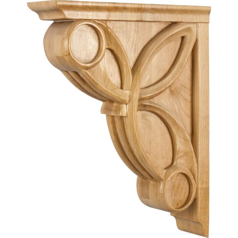 3'' W x 11-5/16'' D x 14'' H Cherry Celtic Weave Art Deco Corbel