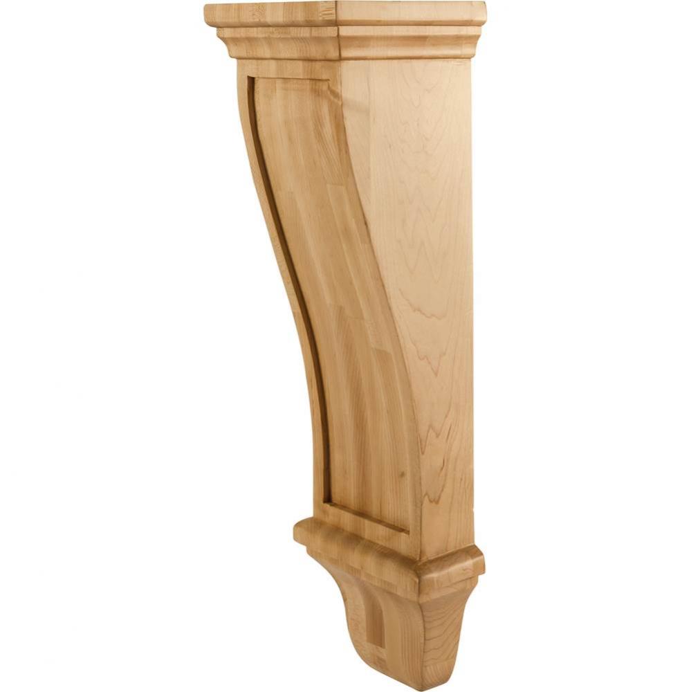 7'' W x 6'' D x 22'' H Rubberwood Renaissance Corbel