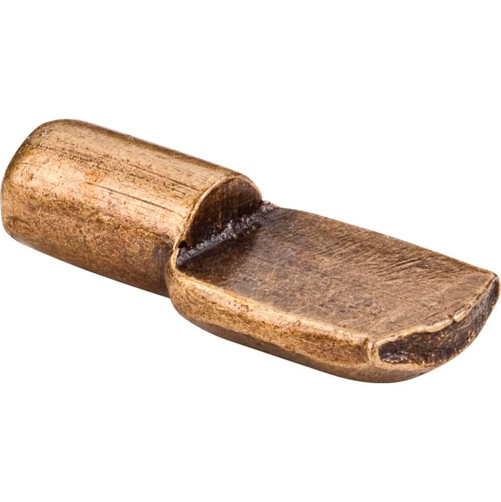 Antique Brass 1/4'' Spoon Shelf Support - Priced and Sold by the Thousand