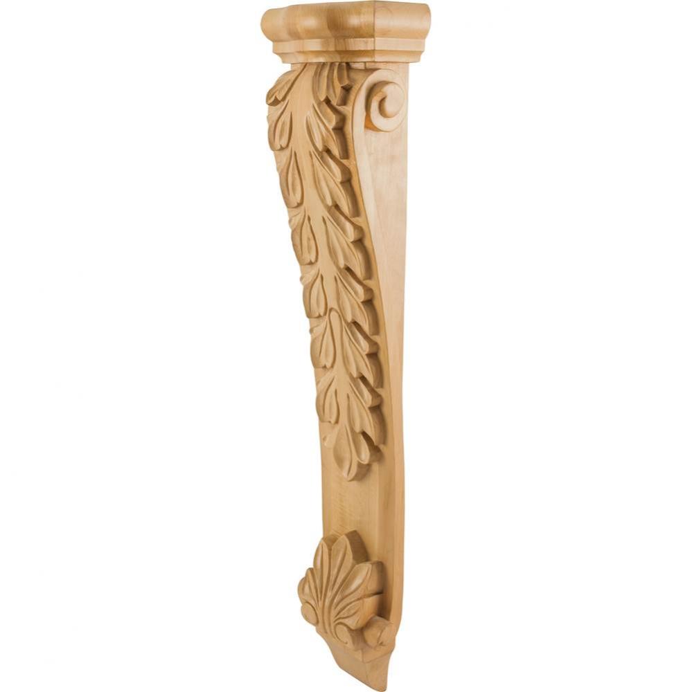 8-1/2'' W x 4-3/4'' D x 35'' H Maple Low-profile Acanthus Corbel