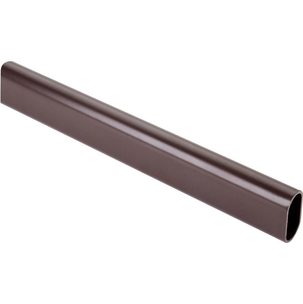 Dark Bronze 1.0 mm x 8'' Long Oval Aluminum Closet Rod