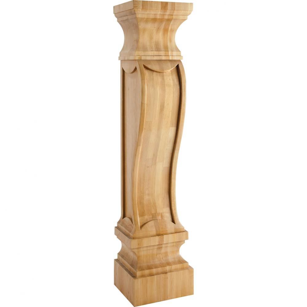 8'' W x 7'' D x 36'' H Cherry German Romanesque Fireplace Corbel