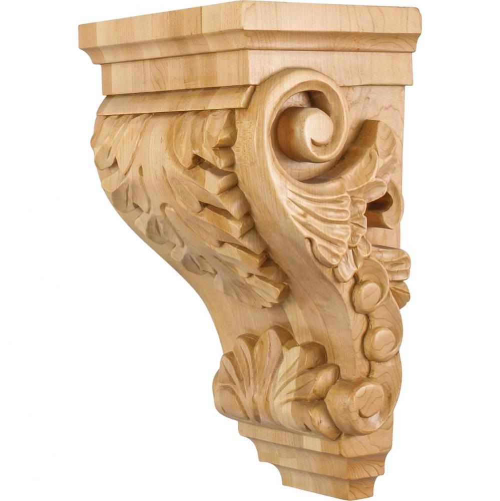 8-1/4'' W x 6-1/2'' D x 14'' H Cherry Acanthus Corbel