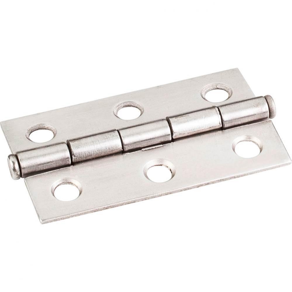 Stainless Steel 2-1/2'' x 1-1/2'' Single Half Swaged Butt Hinge