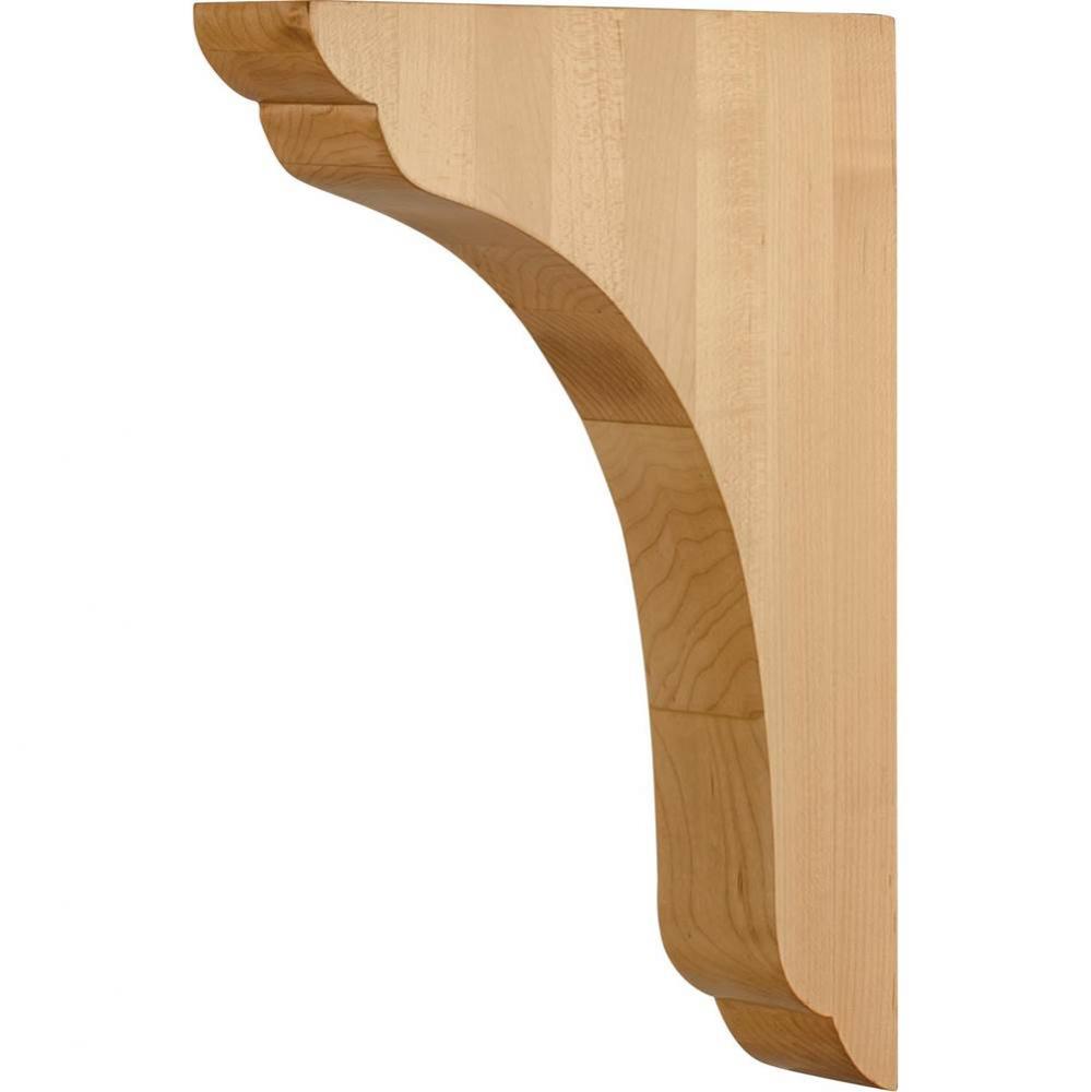 1-3/4'' W x 9'' D x 12'' H Hard Maple Scalloped End Corbel