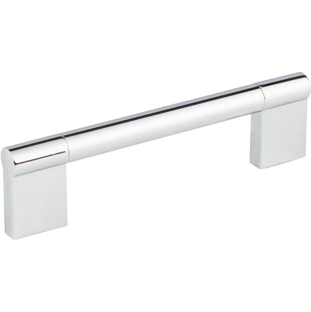 128 mm Center-to-Center Polished Chrome Knox Cabinet Bar Pull