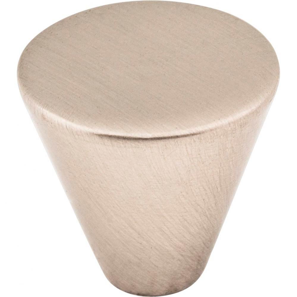 1'' Diameter Satin Nickel Conical Sedona Cabinet Knob