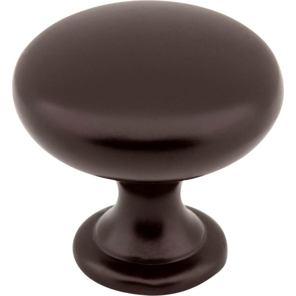 1-3/16'' Diameter Dark Bronze Madison Cabinet Mushroom Knob