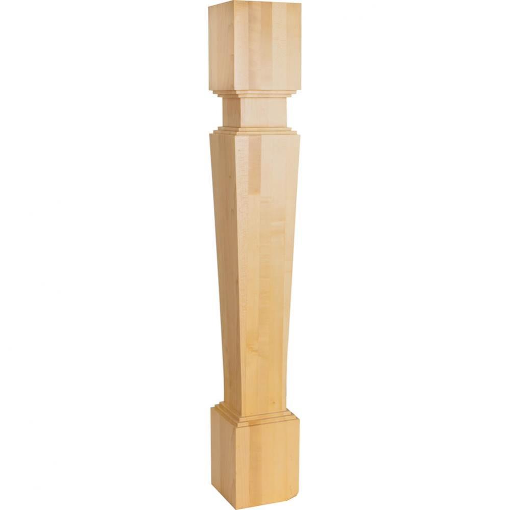 5'' W x 5'' D x 35-1/2'' H Alder Stacked Post