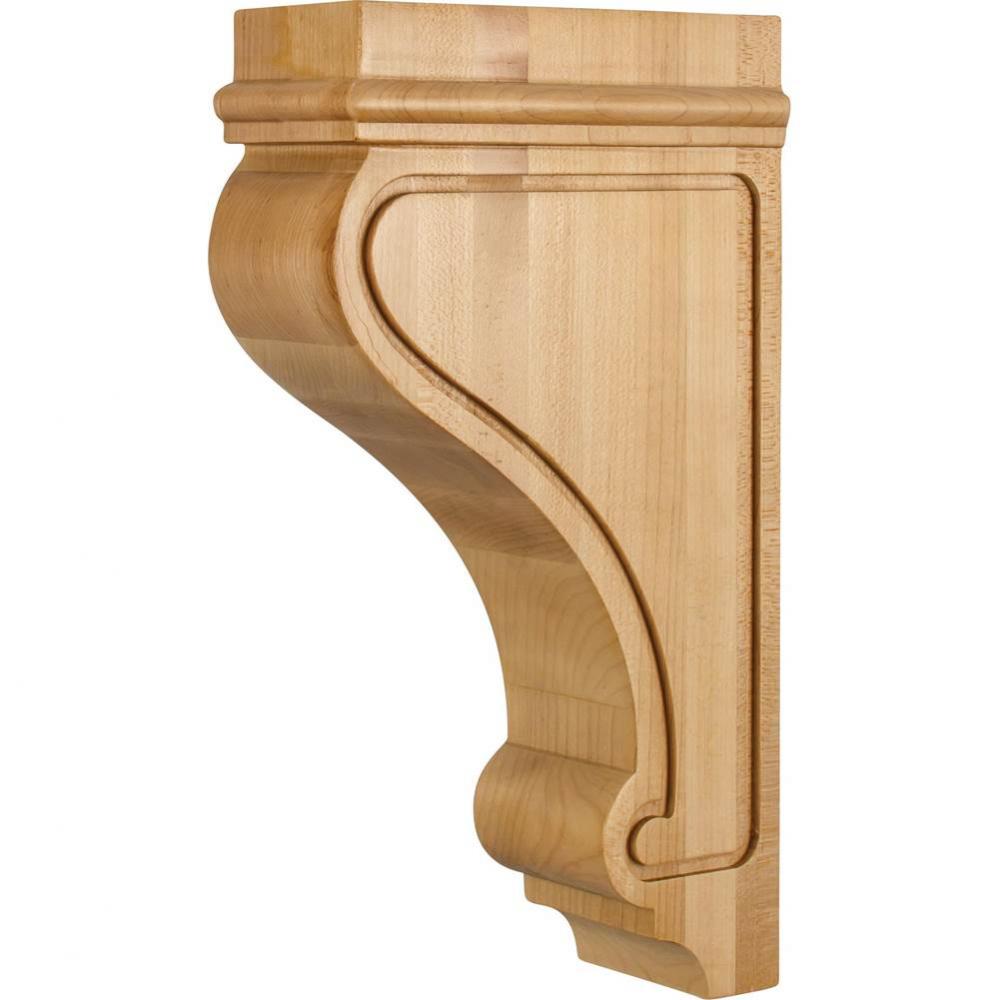 3'' W x 7-3/4'' D x 14'' H Alder Arts and Crafts Corbel