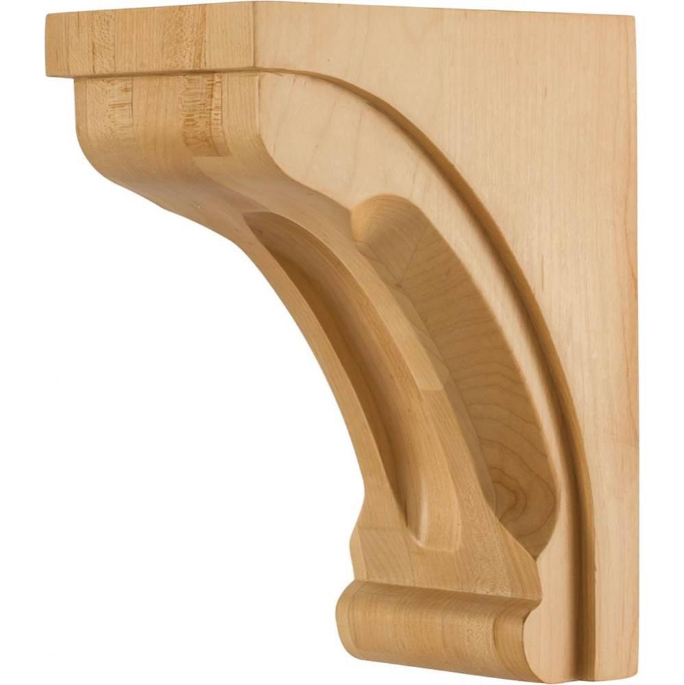 4'' W x 6'' D x 8'' H Hard Maple Scooped Corbel