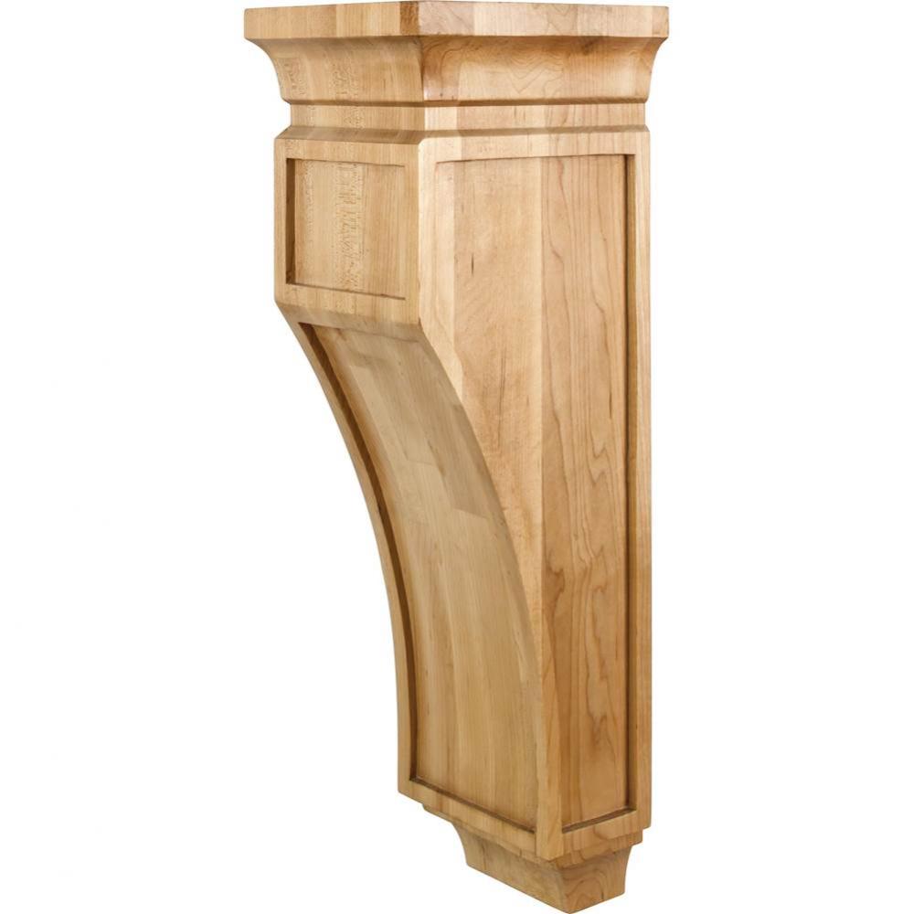 6-3/4'' W x 7-3/4'' D x 22'' H Rubberwood Mission Corbel