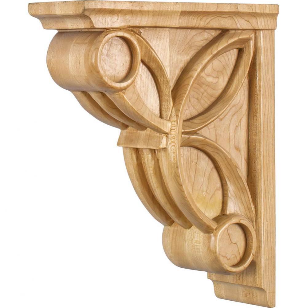 3'' W x 8'' D x 10'' H Cherry Celtic Weave Art Deco Corbel