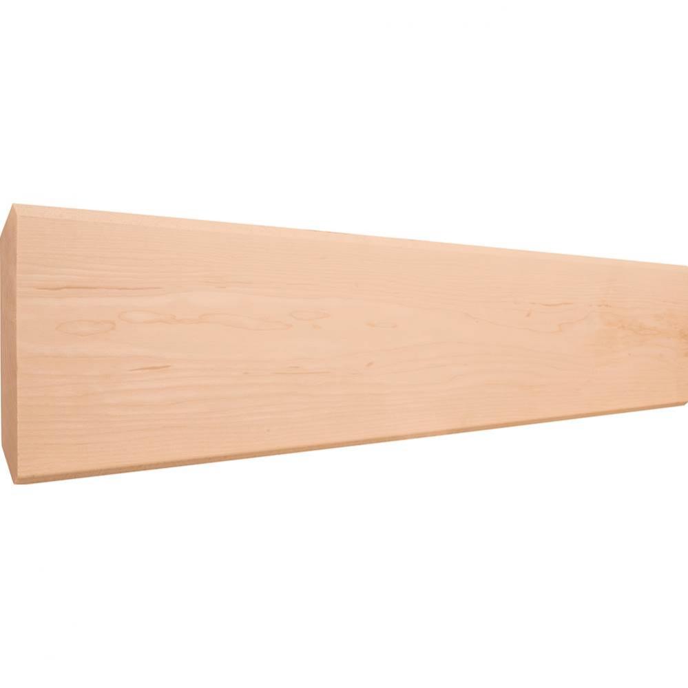 3/4'' D x 5'' H Hard Maple Shaker Crown Moulding