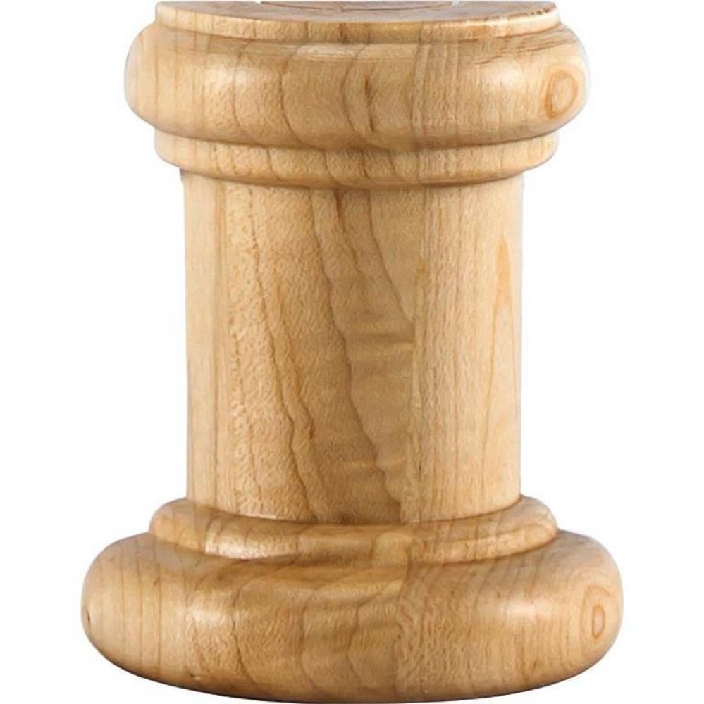 2-1/2'' W x 1-1/4'' D x 3'' H Maple Half Round Spool