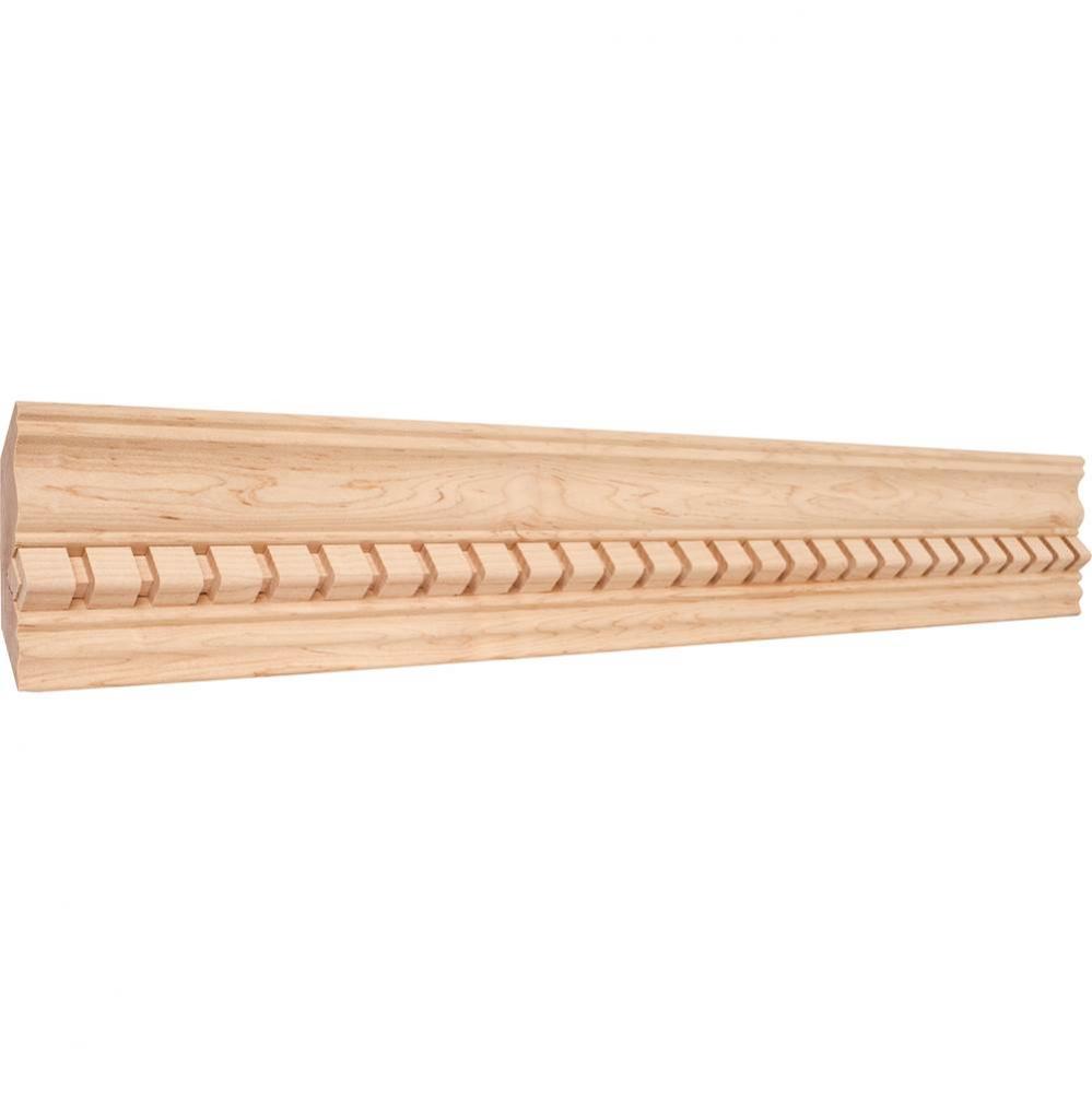 1'' D x 3-3/4'' H Hard Maple Dentil Crown Moulding