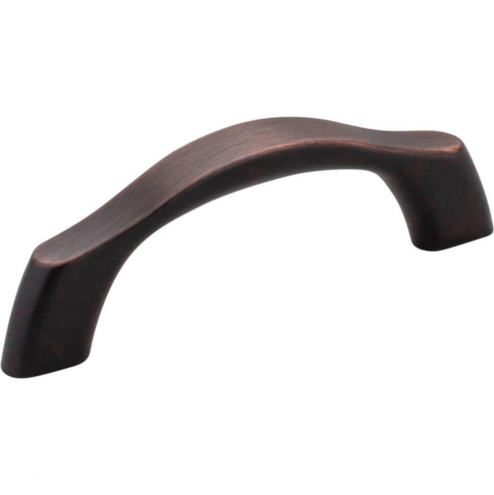 3'' Center-to-Center Brushed Oil Rubbed Bronze Aiden Cabinet Pull