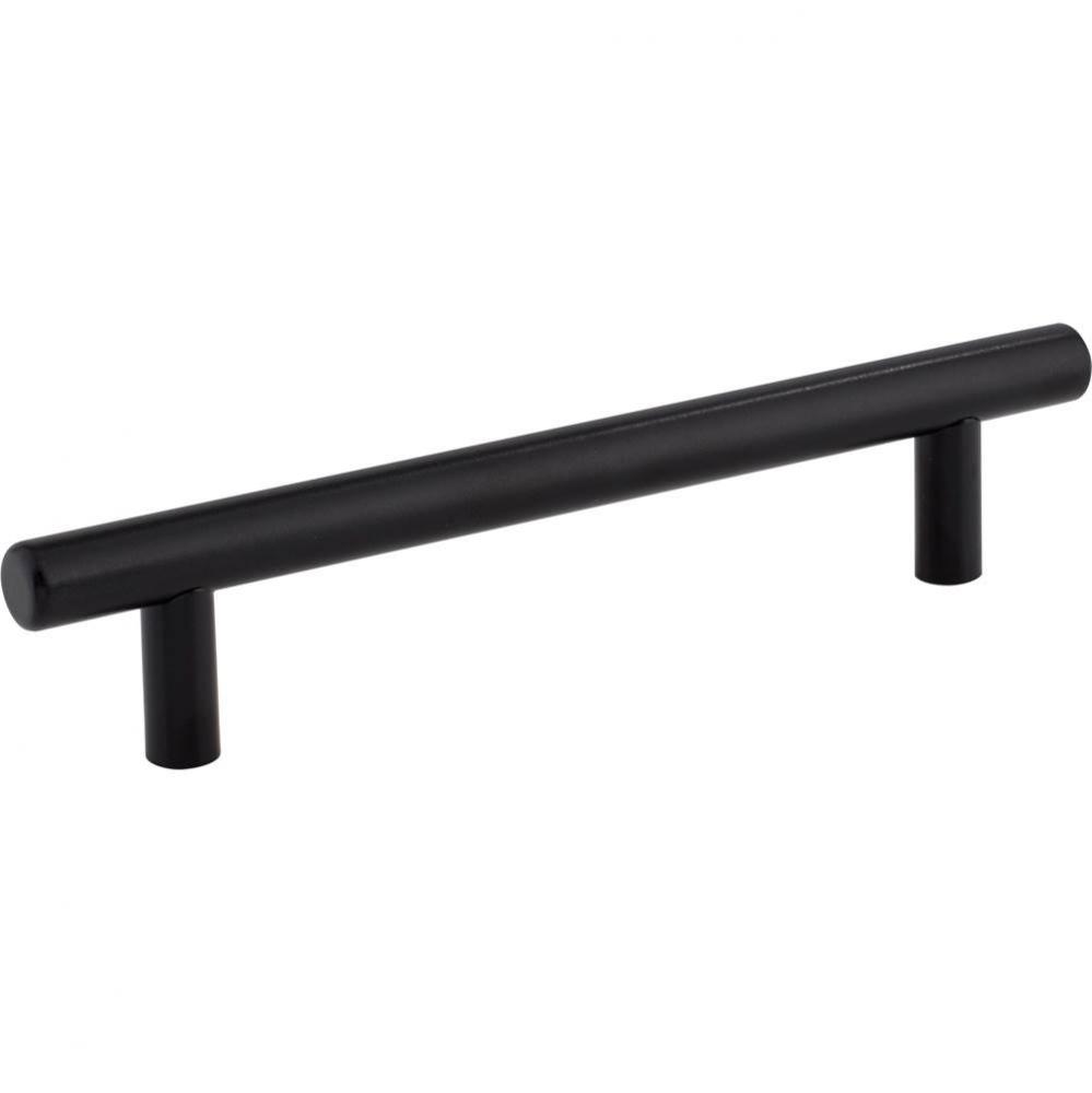 128 mm Center-to-Center Hollow Matte Black Stainless Steel Naples Cabinet Bar Pull