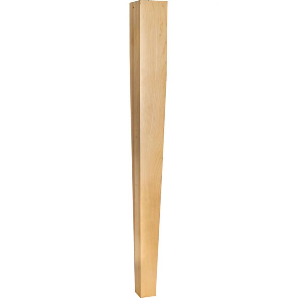 3-1/2'' W x 3-1/2'' D x 35-1/2'' H Alder Two Side Tapered Post