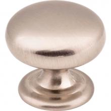 Hardware Resources 2980SN - 1-1/4'' Diameter Satin Nickel Florence Cabinet Mushroom Knob
