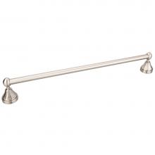 Hardware Resources BHE3-04SN-R - Newbury Satin Nickel 24'' Single Towel Bar - Retail Packaged