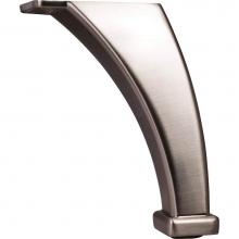 Hardware Resources 89101-SN - 4-1/8'' H Satin Nickel Square Curved Metal Furniture Leg