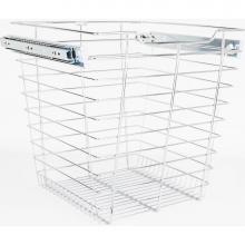 Hardware Resources POB1-161717CH - Chrome Closet Pullout Basket with Slides 16''D x 17''W x 17''H