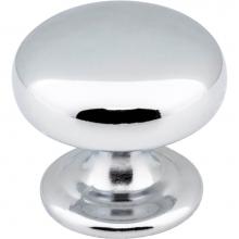 Hardware Resources 2980PC - 1-1/4'' Diameter Polished Chrome Florence Cabinet Mushroom Knob