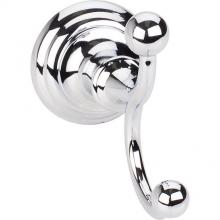 Hardware Resources BHE5-02PC - Fairview Polished Chrome Double Robe Hook  - Contractor Packed