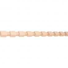 Hardware Resources DEN9OK - 11/16'' D x 7/8'' H Oak Dentil Moulding