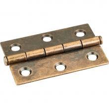 Hardware Resources 33528AB - Antique Brass 2-1/2'' x 1-11/16'' Single Full Swaged Butt Hinge