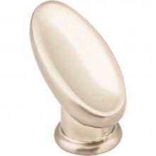 Hardware Resources 412461 - 1-1/16'' Overall Length Satin Nickel Oval Capri Cabinet Knob