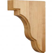 Hardware Resources CORSQ-2ALD - 1-3/4'' W x 7-1/2'' D x 9-1/2'' H Alder Square Edge Corbel