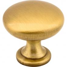Hardware Resources 3910-SB - 1-3/16'' Diameter Satin Brass Madison Cabinet Mushroom Knob
